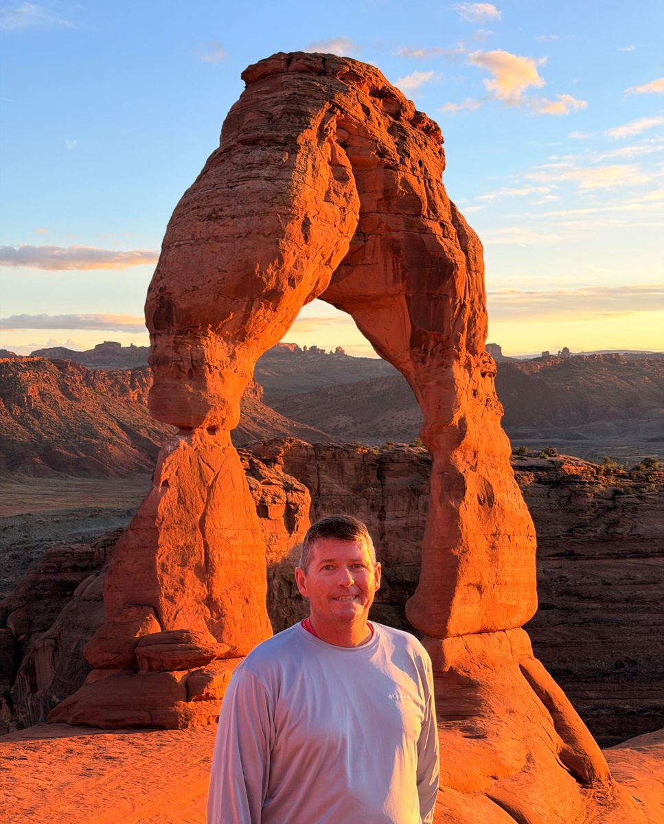 Troy at Delicate Arch